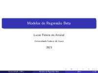 Analise de Regressão com modelos Beta