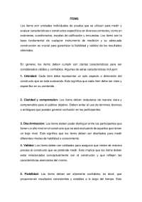 mapa sobre el test de beck