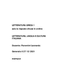 Chiuse Letteratura Greca 1 LETTERATURA, LINGUA E CULTURA ITALIANA Fiorentini Leonardo 2024
