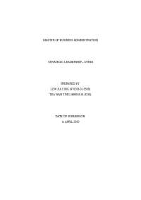 OTHM LEVEL 7 
DIPLOMA IN STRATEGIC MANAGEMENT AND LEADERSHIP