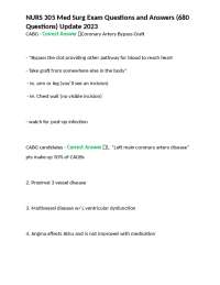 NURS 305 Med Surg Exam Questions and Answers (680 Questions) Update 2023