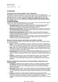 Riassunto Biologia per tolc-psi
