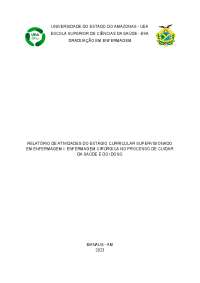 Relatório de estagio de clinica cirúrgica