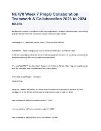 TeamSTEPPS and Patient Safety in Healthcare