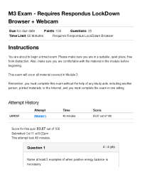 BIOD 121 Module 3 exam essentials in nutrition (Portage learning)