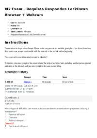 BIOD 121 Module 2 exam essentials in nutrition (Portage learning)