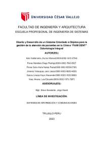 Diseño y Desarrollo de un Sistema Orientado a Objetos para la gestión de la atención