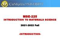 Introduction to Materials Science: Questions and Exercises