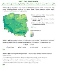 Warunki rozwoju rolnictwa w Polsce