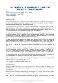 Recursos y competencias de la Agencia Nacional de Transporte Terrestre y Seguridad Vial