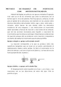 Método de rigidez en pórticos