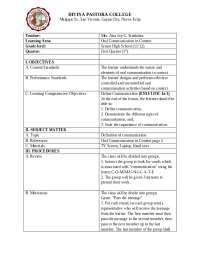 Lesson planning in principles of teaching