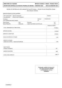 Declaração de Ajuste Anual do Imposto sobre a Renda da Pessoa Física