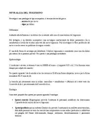 riassunto nevralgia del trigemino