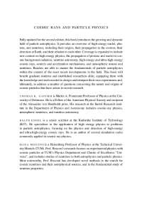 Cosmic Rays and Particle Physics