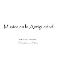 Música antigua. Apuntes de la asignatura