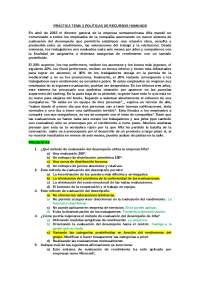 Batería de preguntas políticas de recursos humanos