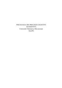 PSICOLOGIA DEI PROCESSI COGNITIVI ED EMOTIVI MERCATORUM L-24