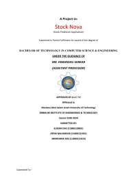Stock Prediction Application: Empowering Informed Investment Decisions