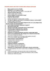 Domande fattori evolutivi per lo sviluppo antisociale