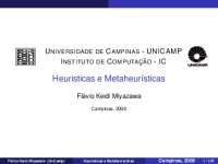 Heurísticas e Metaheurísticas