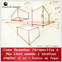 Desenho de Perspectiva à Mão Livre: Técnicas Simples (1 ou 2 Pontos de Fuga)