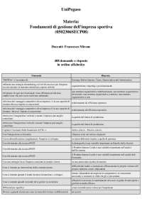 Fondamenti di gestione dell'impresa sportiva - 408 domande e risposte