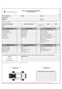 CHECK LIST de autos y camionetas