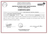 CERTITICADO DE CONCLUSÃO DO ENSINO MÉDIO