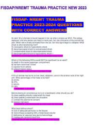 Emergency Medical Technician Exam Questions