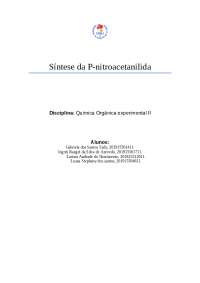 relatorio quimica organica II