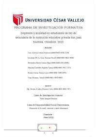 tecnicas e instrumentos para la investigacion-informe final