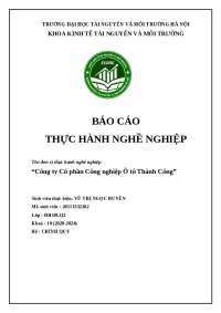 thực trạng chuỗi cung ứng của công ty thành công