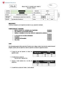 PRACTICA CALIFICADA NRO 2 - FILA B - UCV - POO