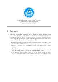 Implementing Synchronization Mechanisms in Operating Systems - Prof. Sajedi