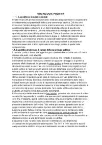 Riassunto di sociologia politica