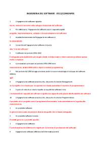 INGEGNERIA DEL SOFTWARE (0312212INGINF05) - Paniere Università Pegaso