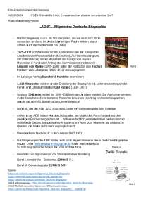 Allgemeine Deutsche Biografie Zusammenfassung