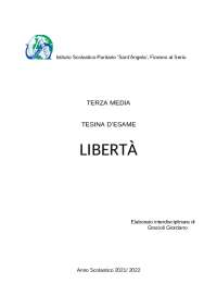 Tesina di Terza Media sulla Libertà
