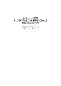 Risposte APERTE - PROGETTAZIONE FUNZIONALE - Prof. Carbonari Luca