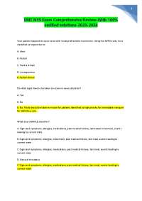 EMT NYS Exam Comprehensive Review