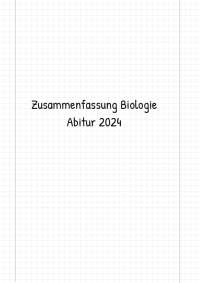 RLP Zusammenfassung Bio Abi aller Themen