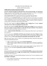 Legislazione scolastica concorso primaria infanzia 2024 riassunto e schemi
