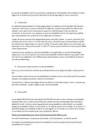 Math Grand Oral : Maths SVT Probabilités