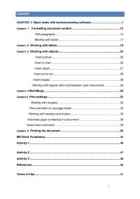 Microsoft Word 2010 User Guide