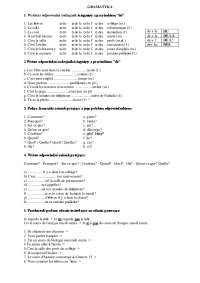 Test francuski dział 2