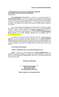 AVISO RESCISION LABORAL