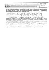 Examen Regresion y Correlacion