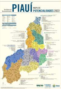 mapa do estado do Piauí - potencialidades