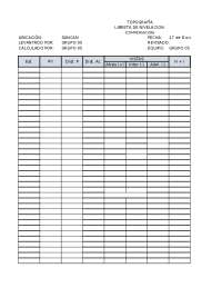 Tabla de nivelación compensada